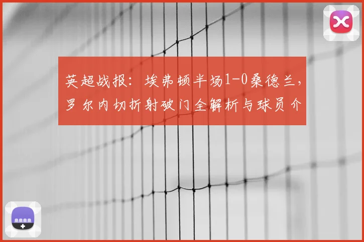 英超战报：埃弗顿半场1-0桑德兰，罗尔内切折射破门全解析与球员介绍